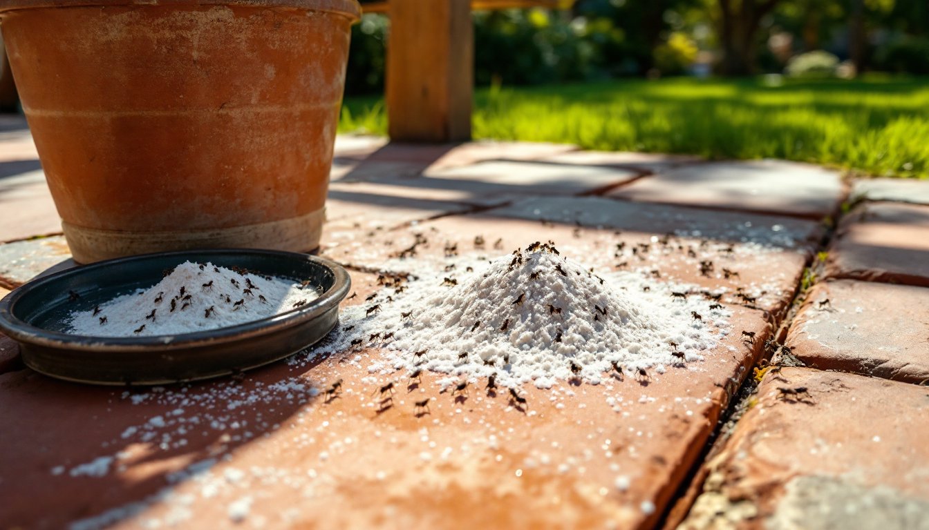 natural ant killer outside