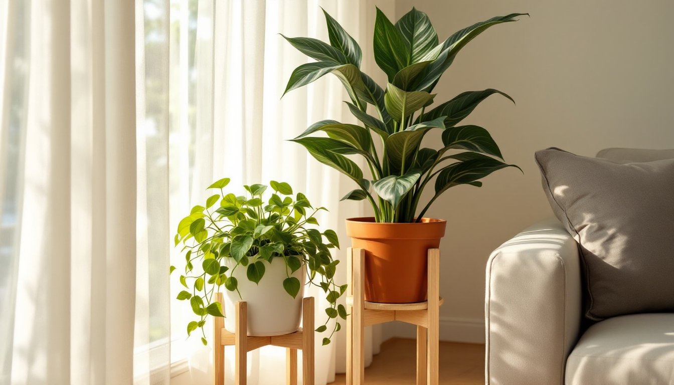 low-maintenance indoor plants for clean air